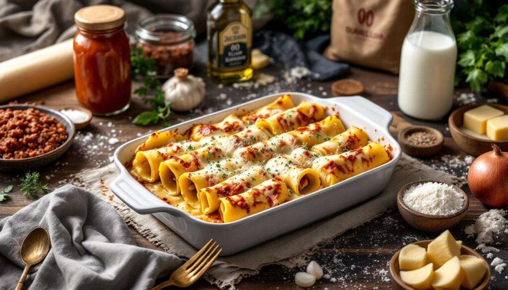 Cannelloni ripieni di carne al forno: come realizzarli con besciamella fatta in casa