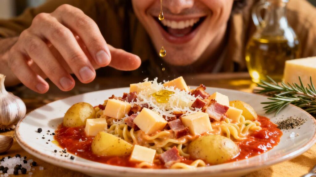 La pasta e patate di mia nonna: il segreto del doppio fondo per una cremosità infinita
