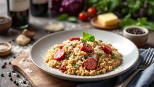 Risotto salsiccia e radicchio: la combinazione perfetta