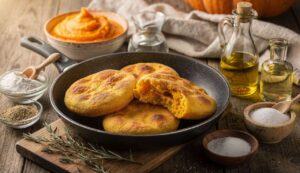 Focaccine di zucca in padella: soffici e dorate, pronte senza forno in pochi passaggi